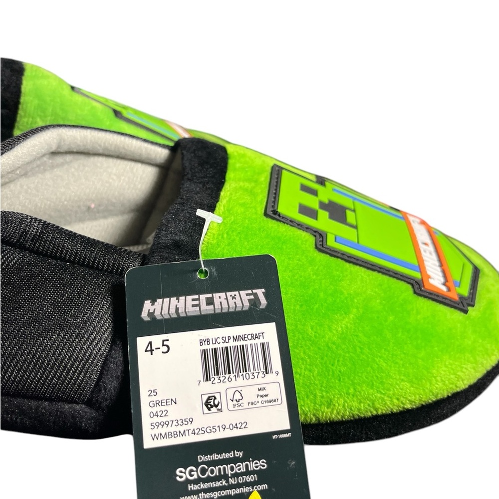 Boys Mindcraft Slippers NWT - Picture 3 of 8
